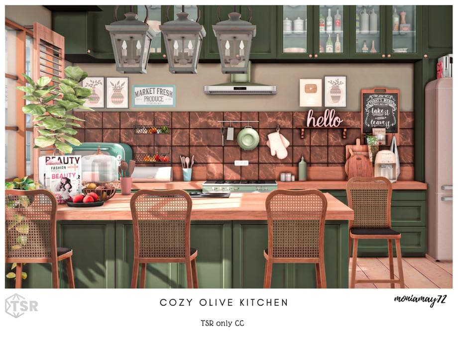 Галерея мода Кухня Cozy Olive Kitchen CC (лот) #1